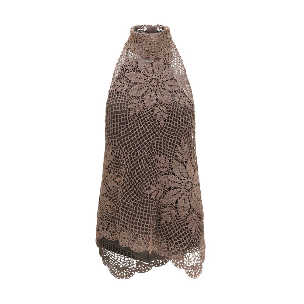 Magda Butrym Brown Cotton Blouse