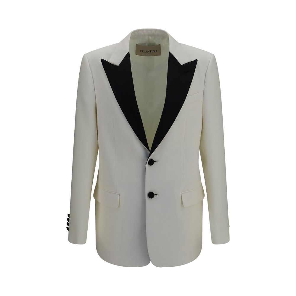 Valentino Garavani White Wool Oves Aries Blazer