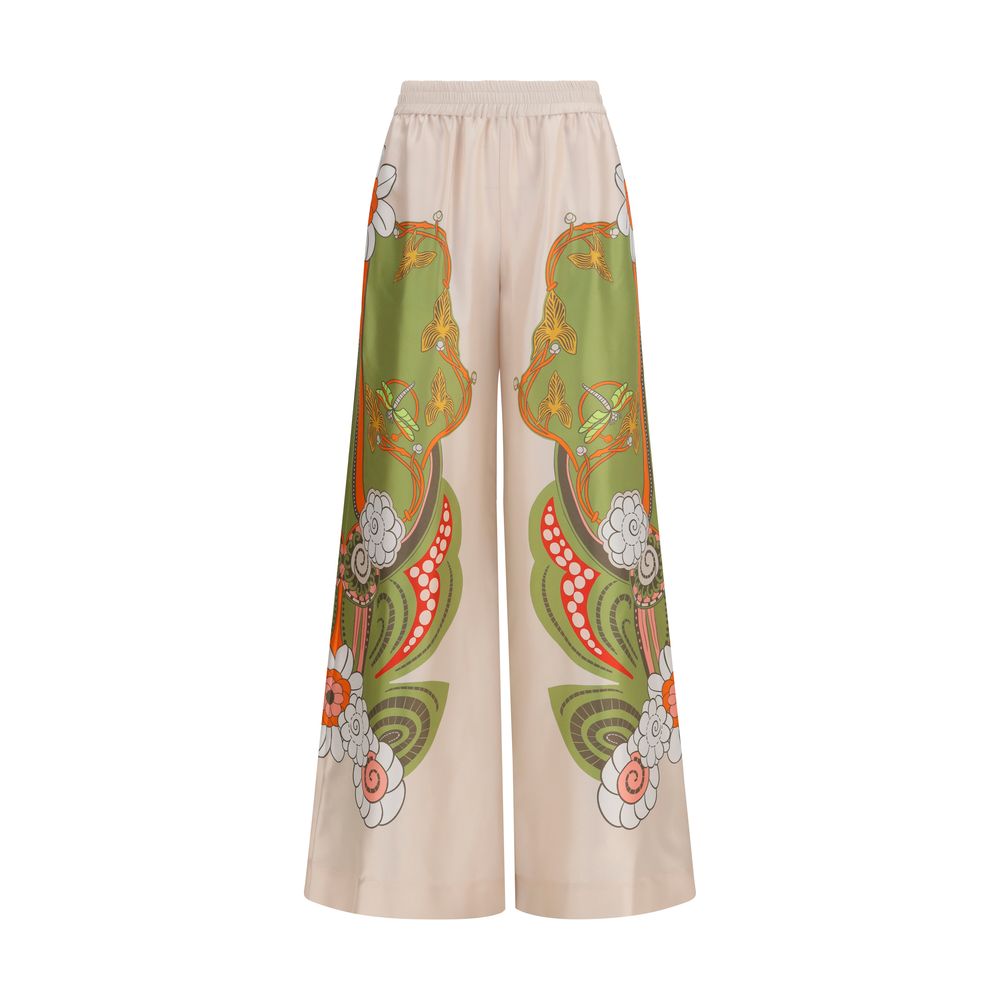 La Double J Multicolor Silk Casual Pants