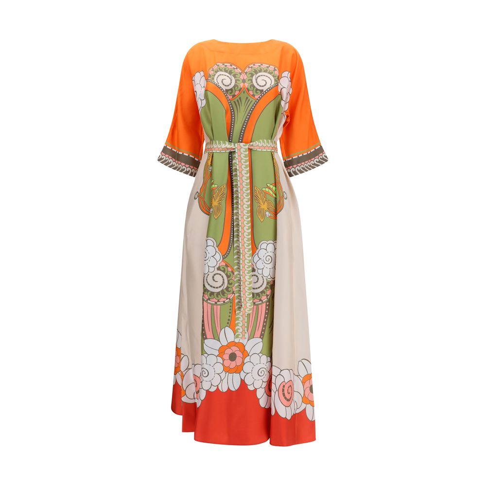 La Double J Multicolor Silk Casual Dress