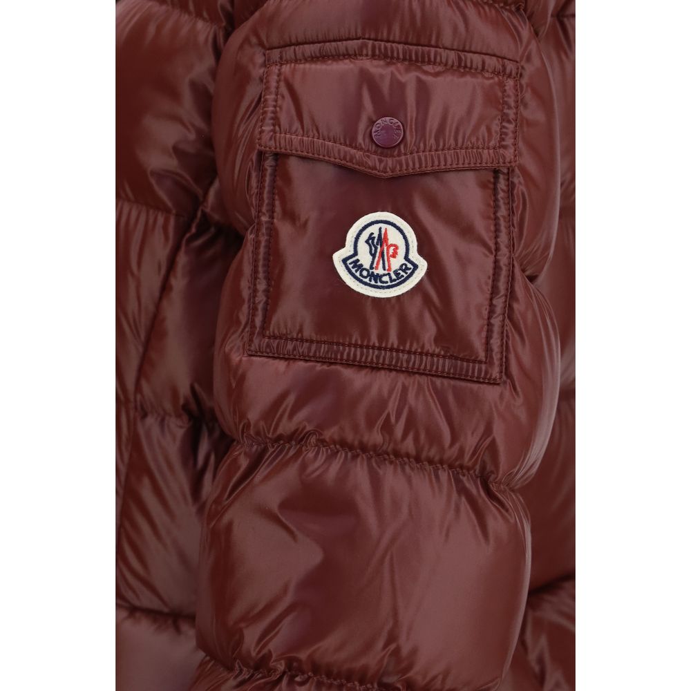 Moncler Red Goose Down Full-Length Jacket