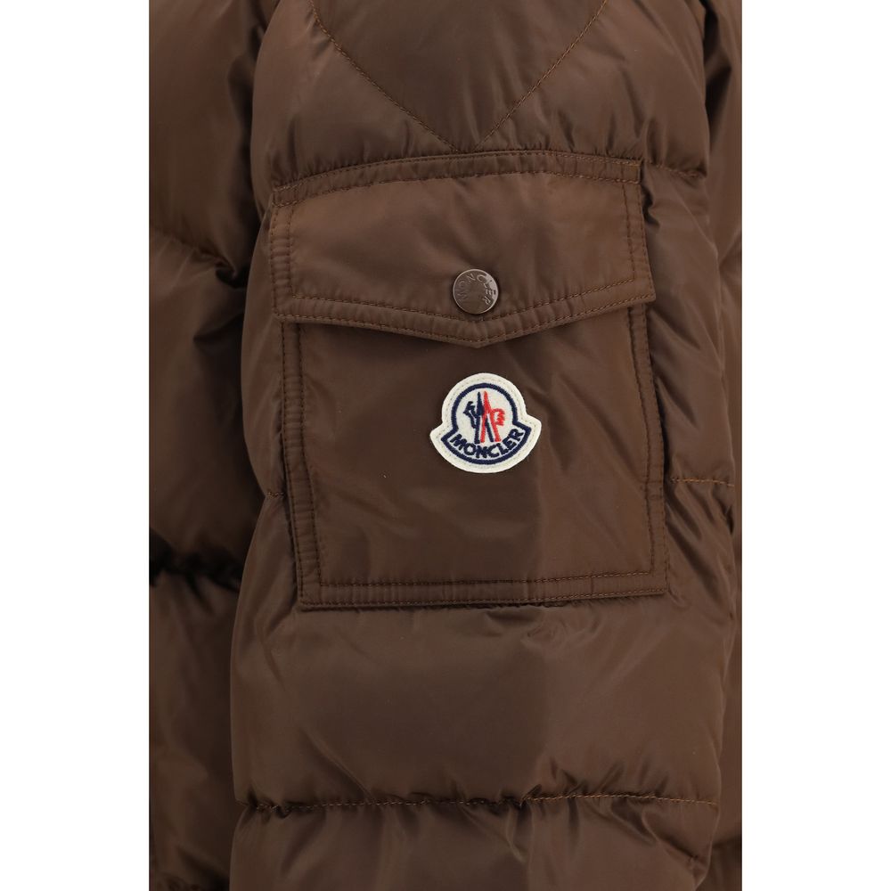 Moncler Brown Polyamide Full-Length Jacket