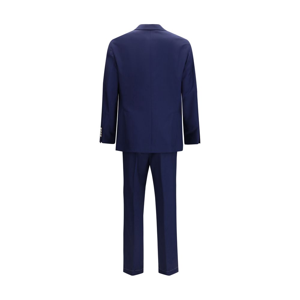 Brunello Cucinelli Blue Wool Oves Aries Two-Piece Suit