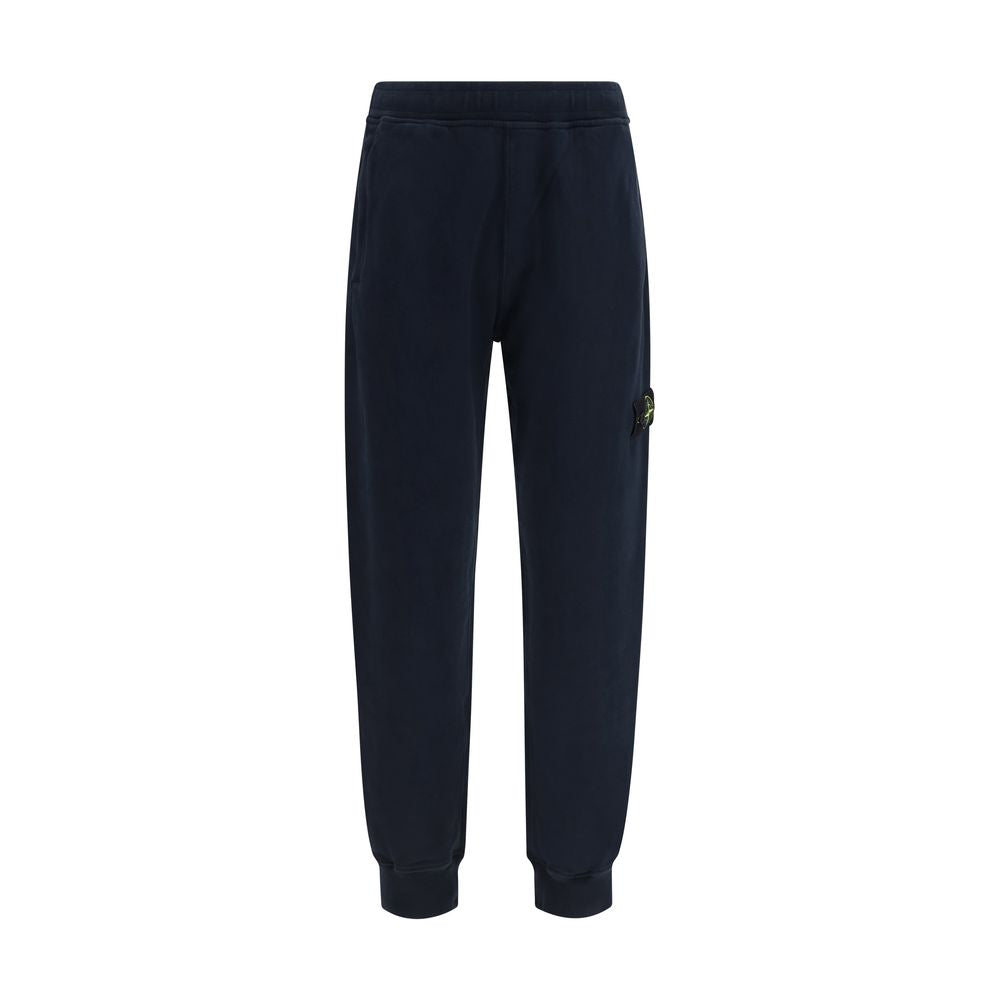 Stone Island Blue Cotton Joggers (Workout Pants)