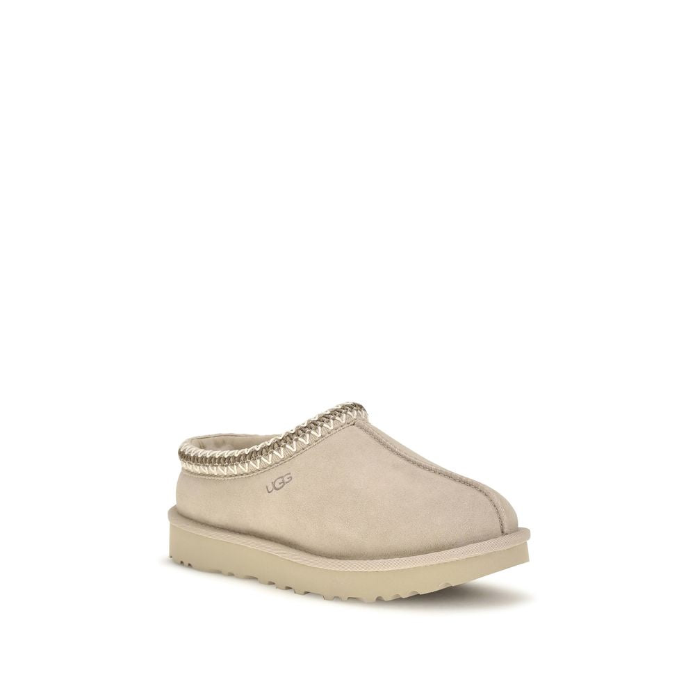 UGG Beige Leather Mules