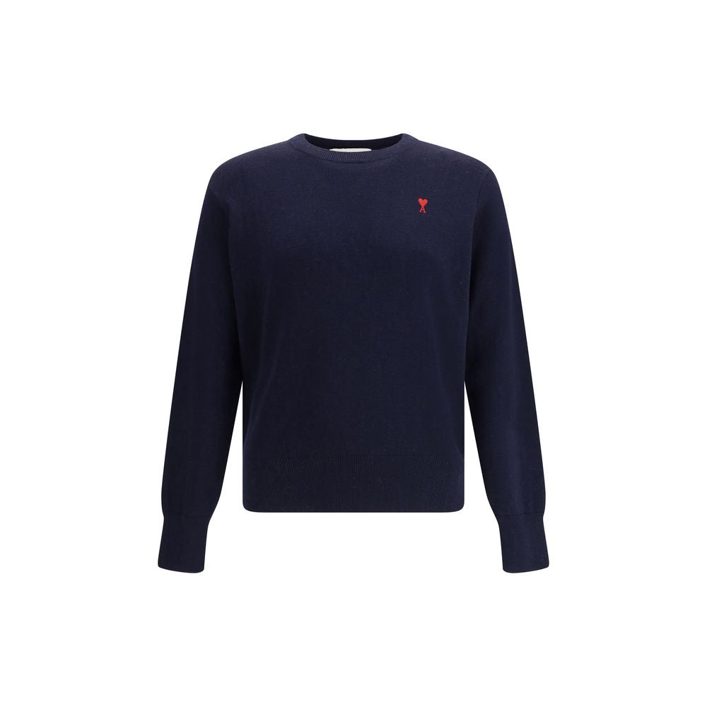 Ami Paris Blue Wool Oves Aries Sweatshirt