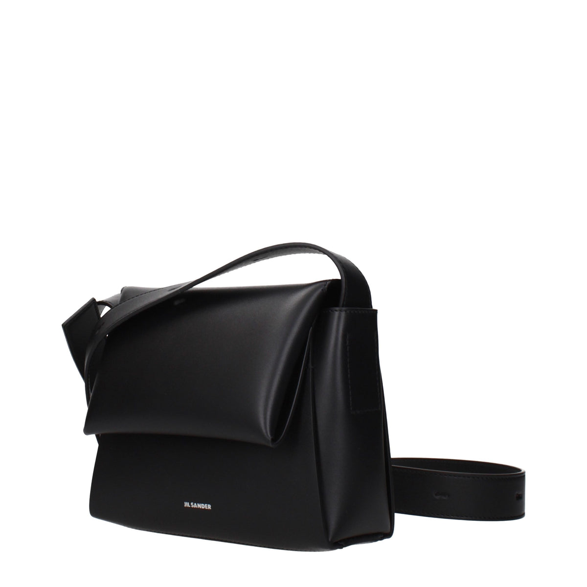 Jil Sander Black Leather Crossbody Bag