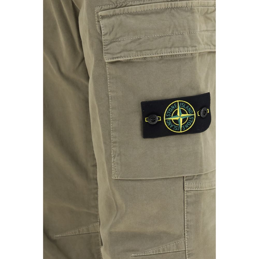 Stone Island Bicolor Cotton Cargo Pants