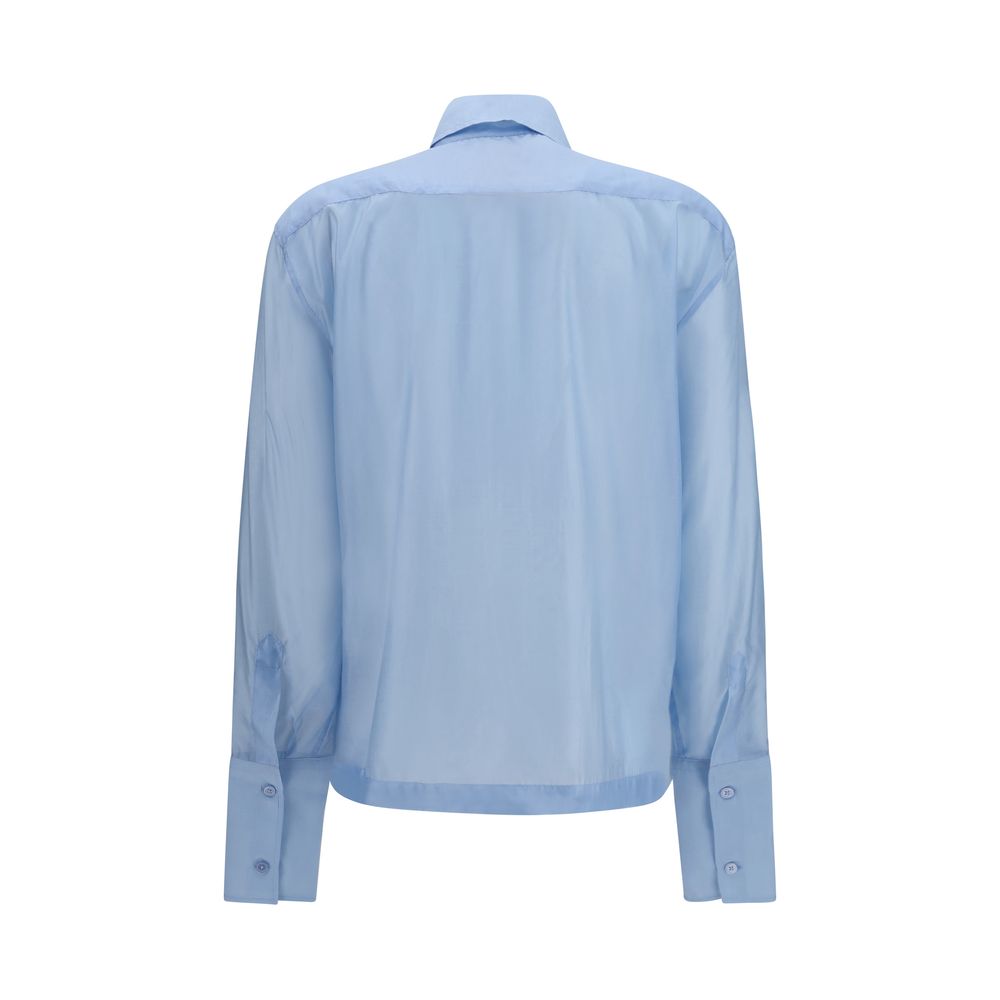 The Latest Blue Wool Oves Aries Dress Shirt