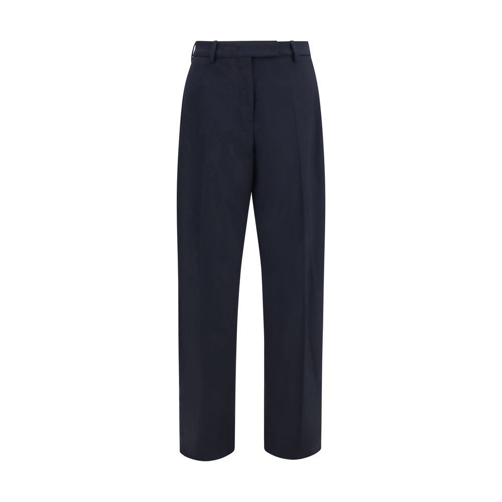 The Latest Blue Polyester Dress Pants