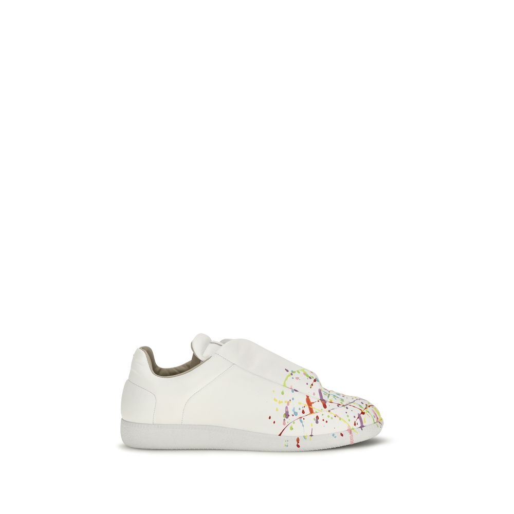 Maison Margiela White Calf Leather Bos Taurus Low Top Sneakers