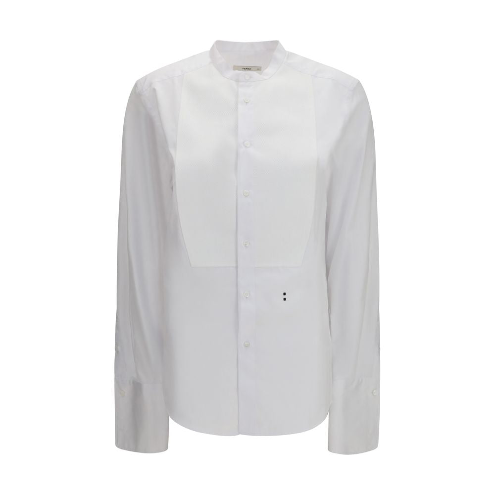 Fendi White Cotton Dress Shirt