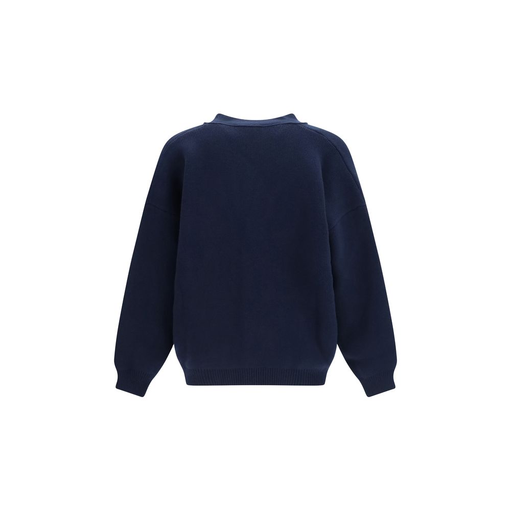 Laneus Blue Wool Oves Aries Cardigan