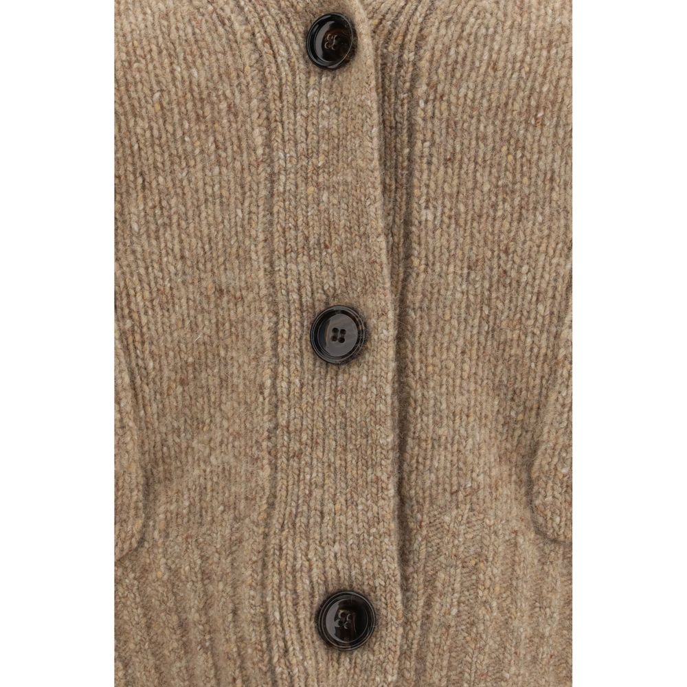 Allude Beige Cashmere Cardigan