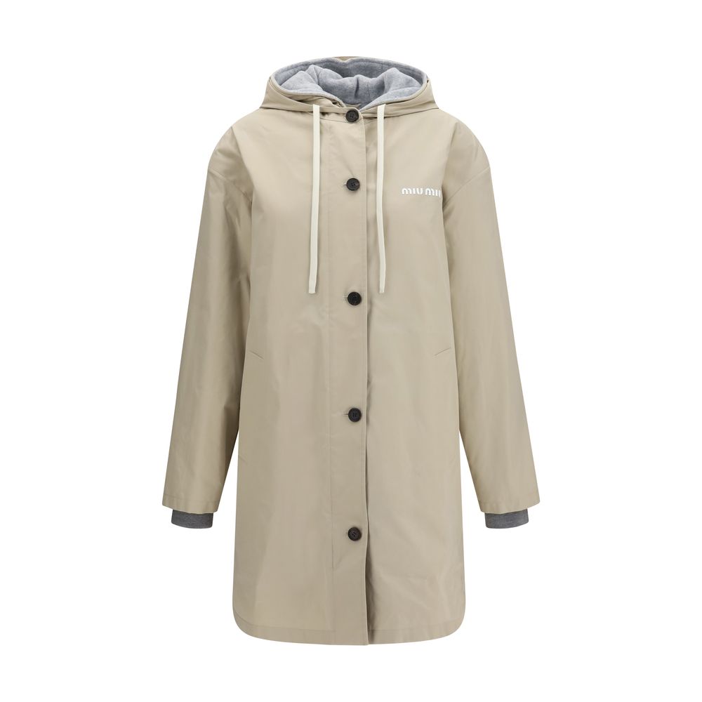 Miu Miu Beige Cotton Coat