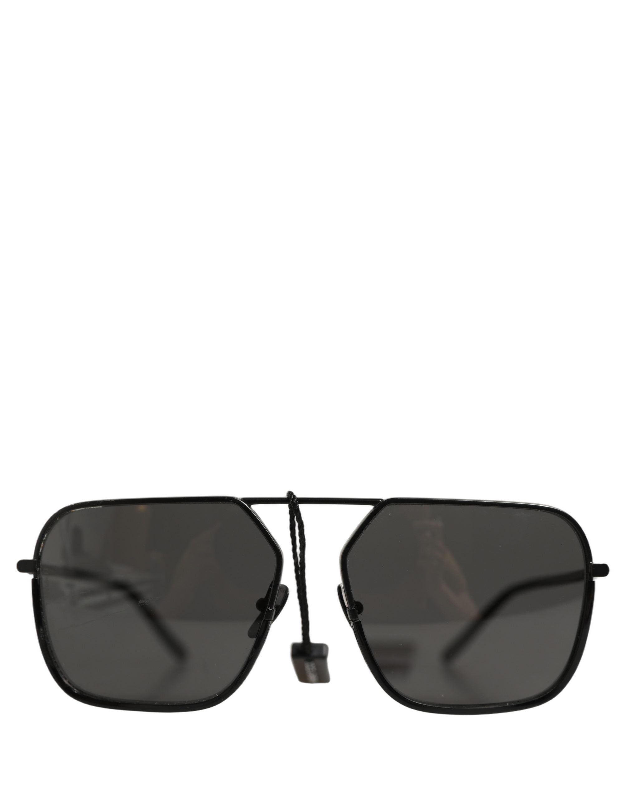 Dolce & Gabbana Black DG2193J Rectangular Metal Frame Eyewear Sunglasses