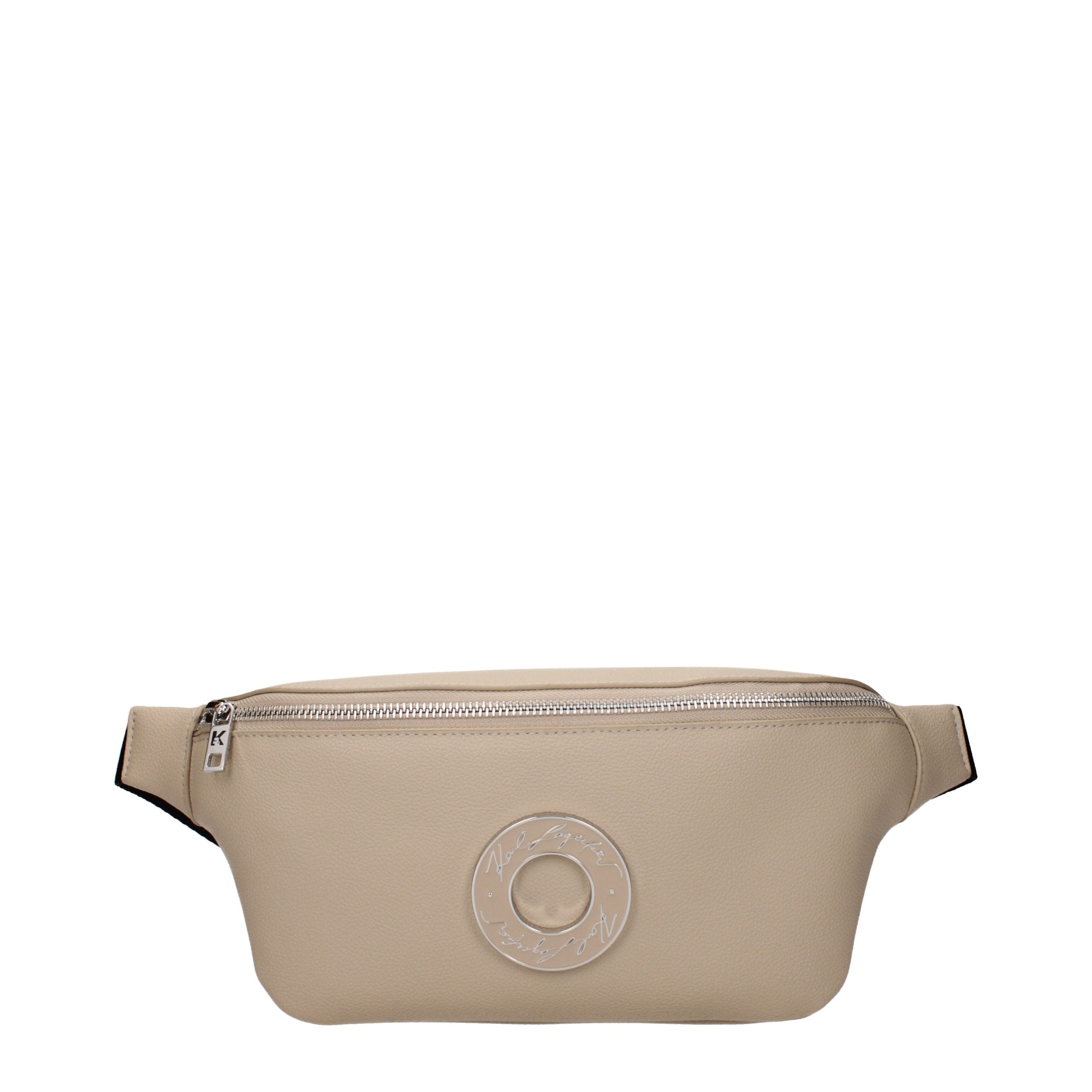 Karl Lagerfeld Beige Leather Backpack