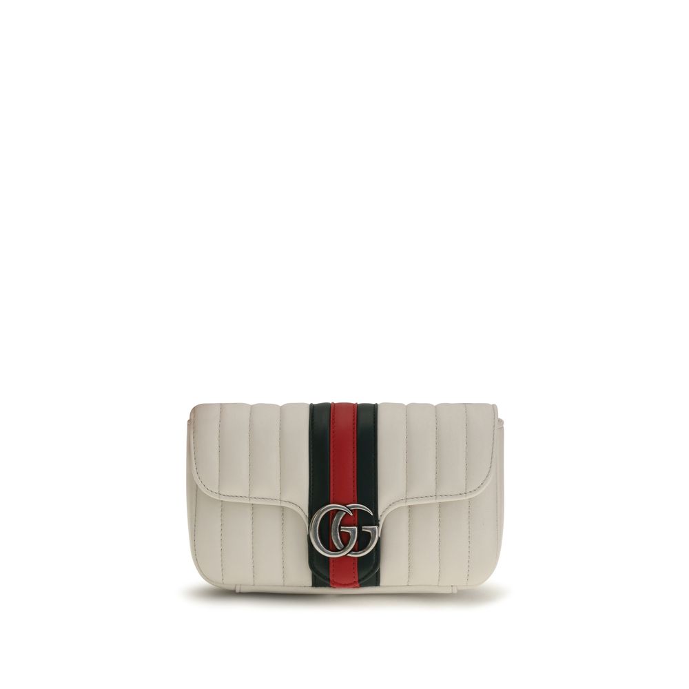 Gucci White Lamb Ovis Aries Shoulder Bag