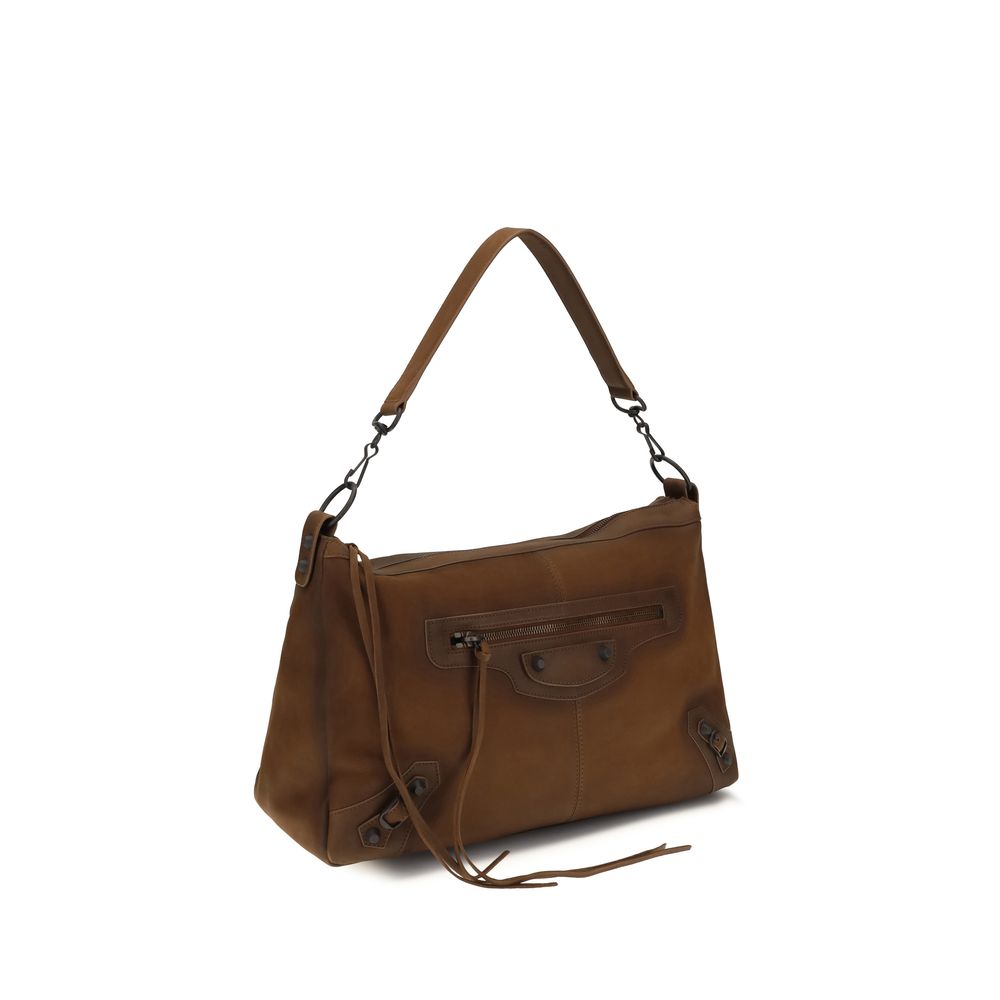 Balenciaga Brown Lamb Ovis Aries Shoulder Bag