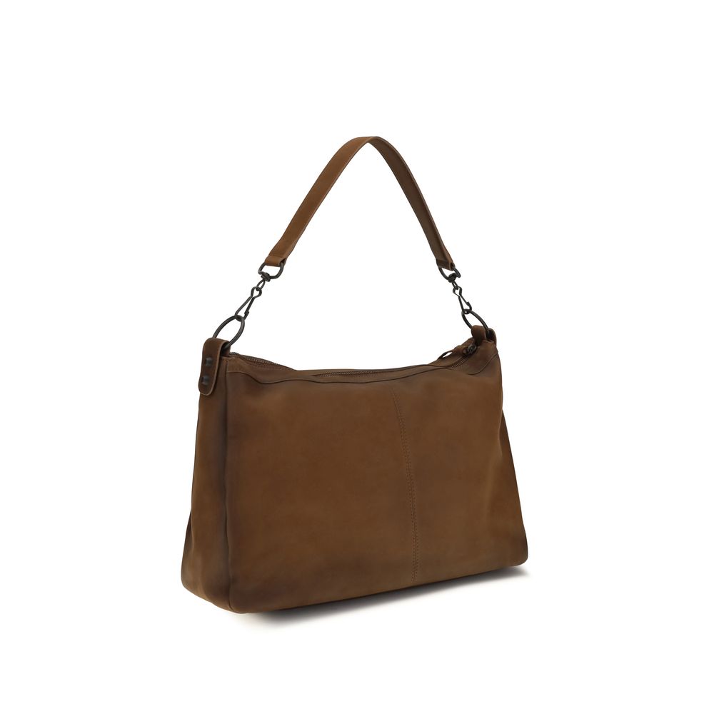 Balenciaga Brown Lamb Ovis Aries Shoulder Bag