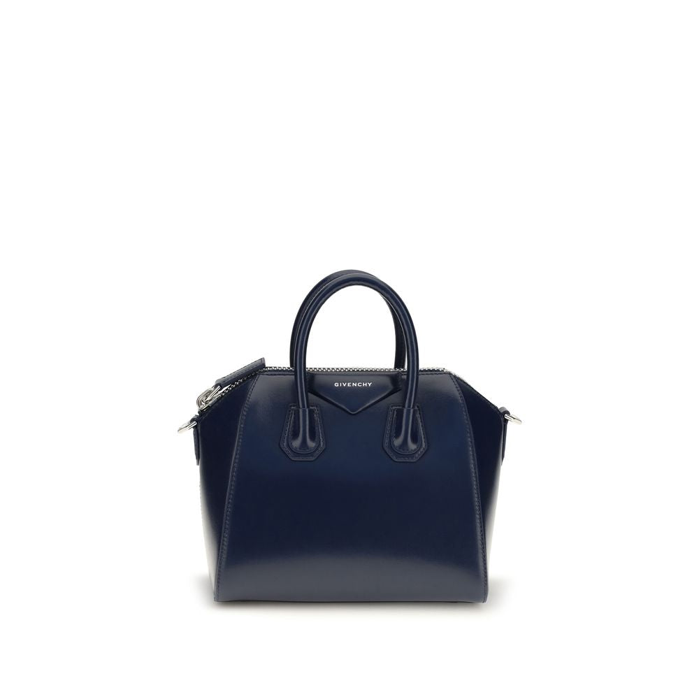 Givenchy Blue Calf Leather Bos Taurus Handbag