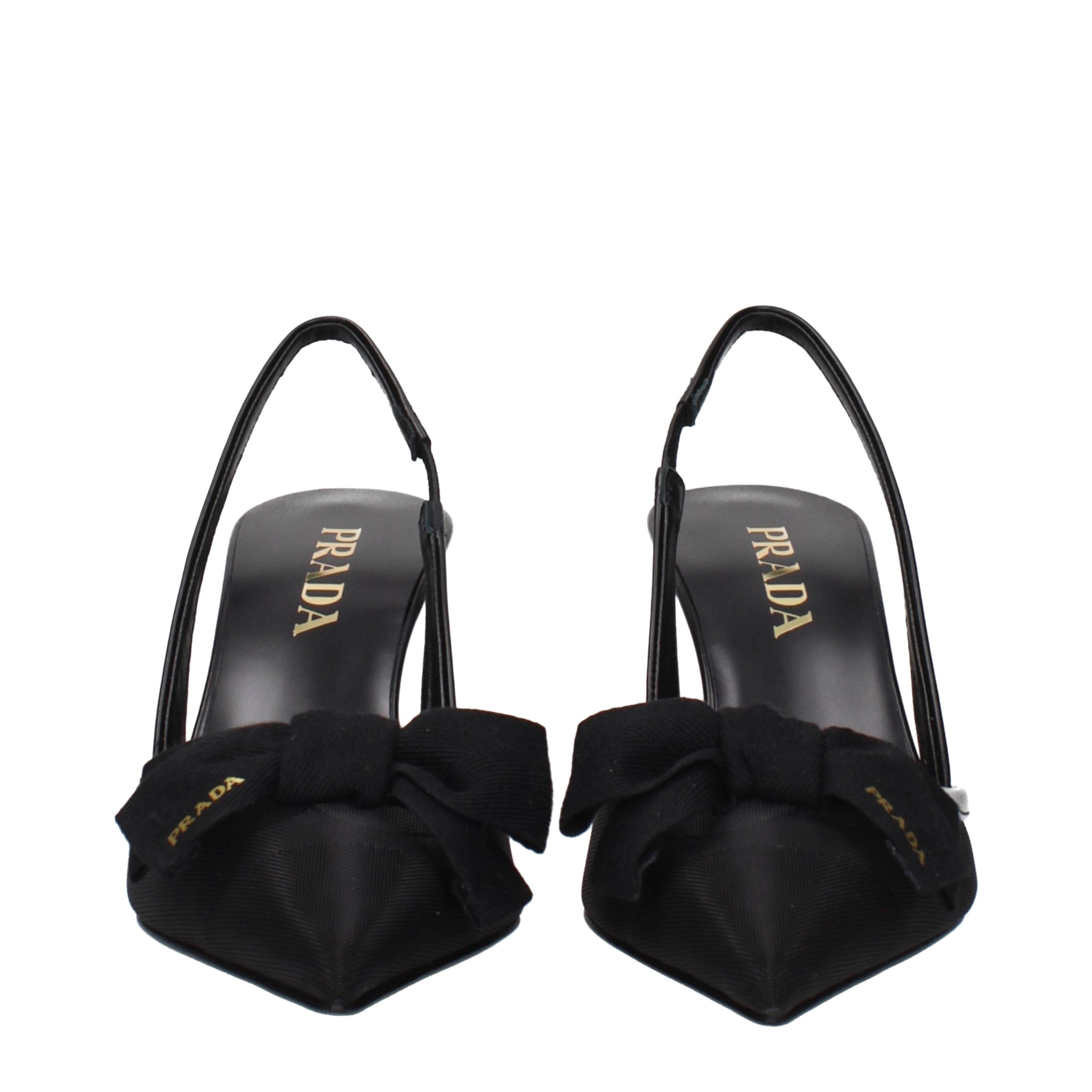 Prada Black Fibres High Heel Pumps