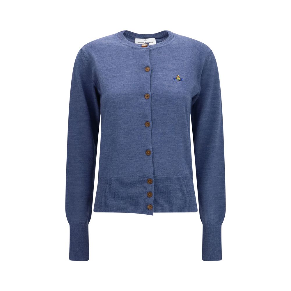 Vivienne Westwood Blue Wool Oves Aries Cardigan