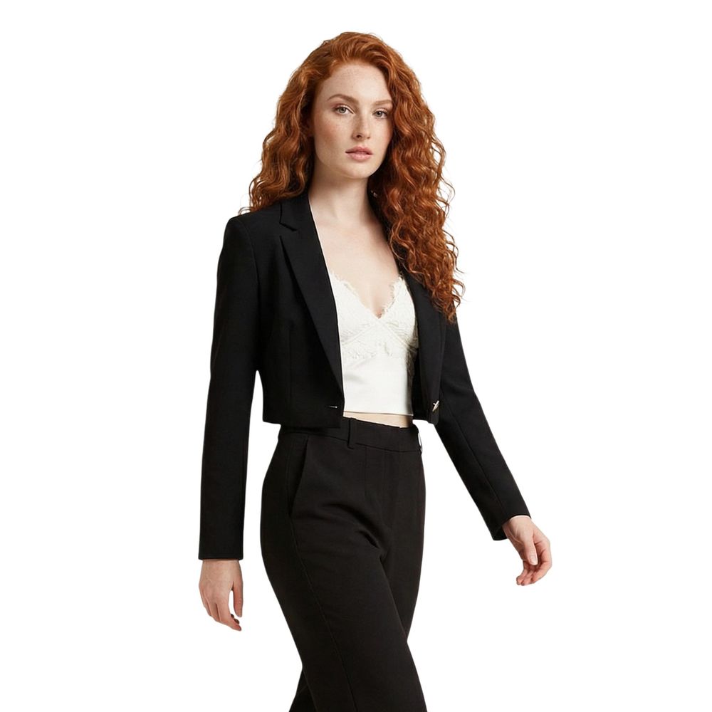 Morgan De Toi Black Recycled Polyester Blazer