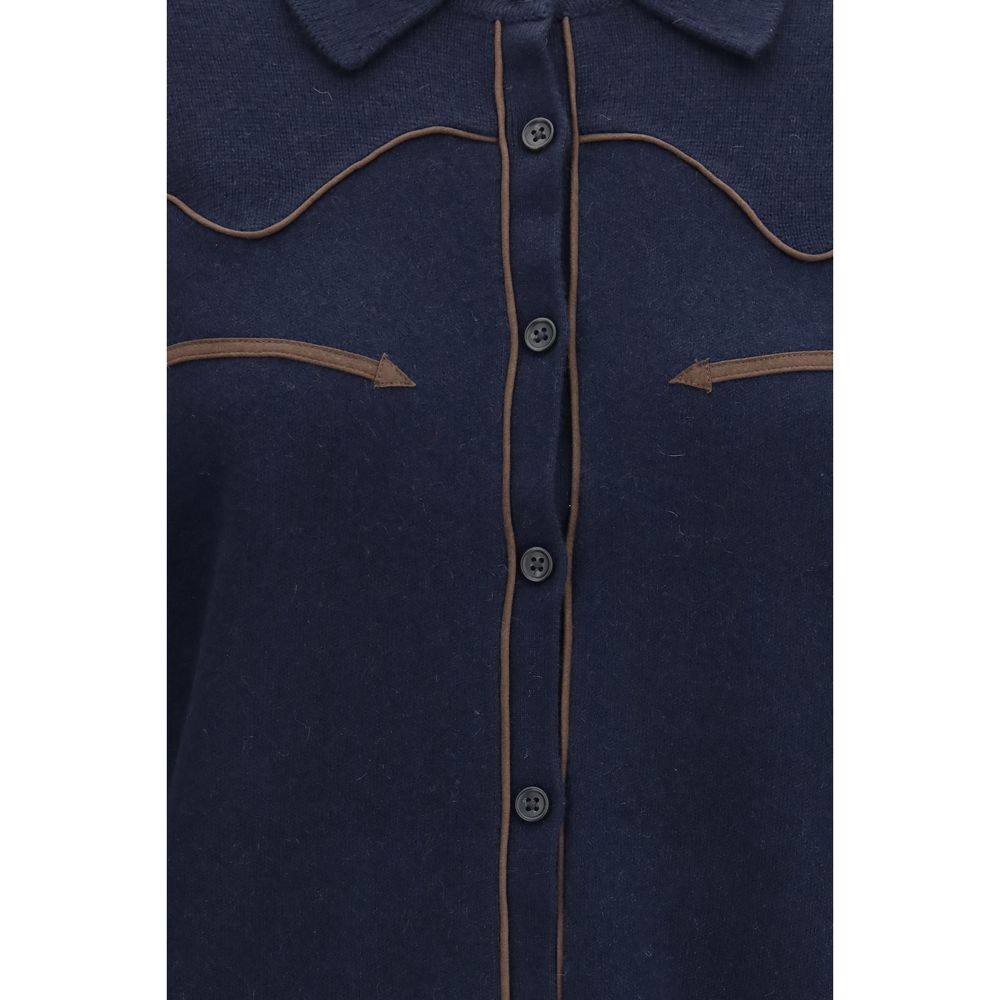 Guest in Residence Blue Cashmere Shirt