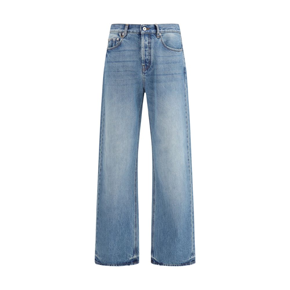 Jacquemus Blue Cotton Jeans Denim