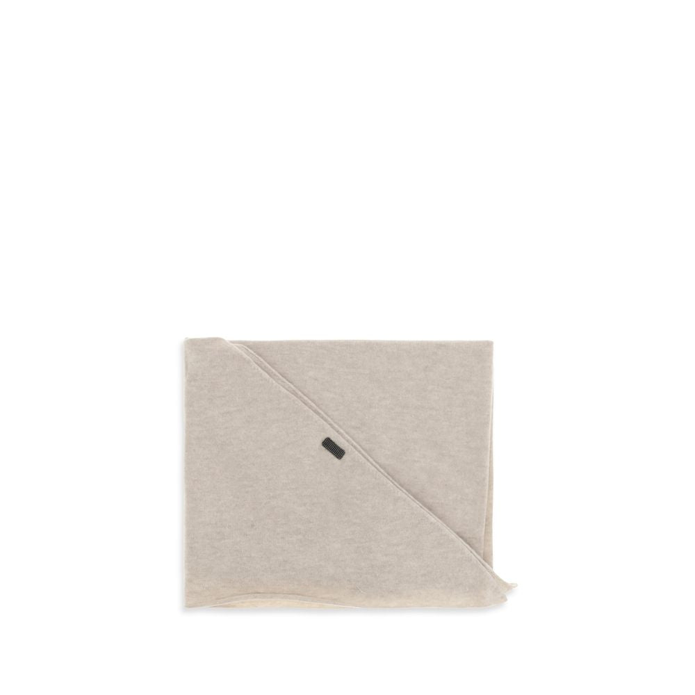 Brunello Cucinelli Beige Cashmere Foulard