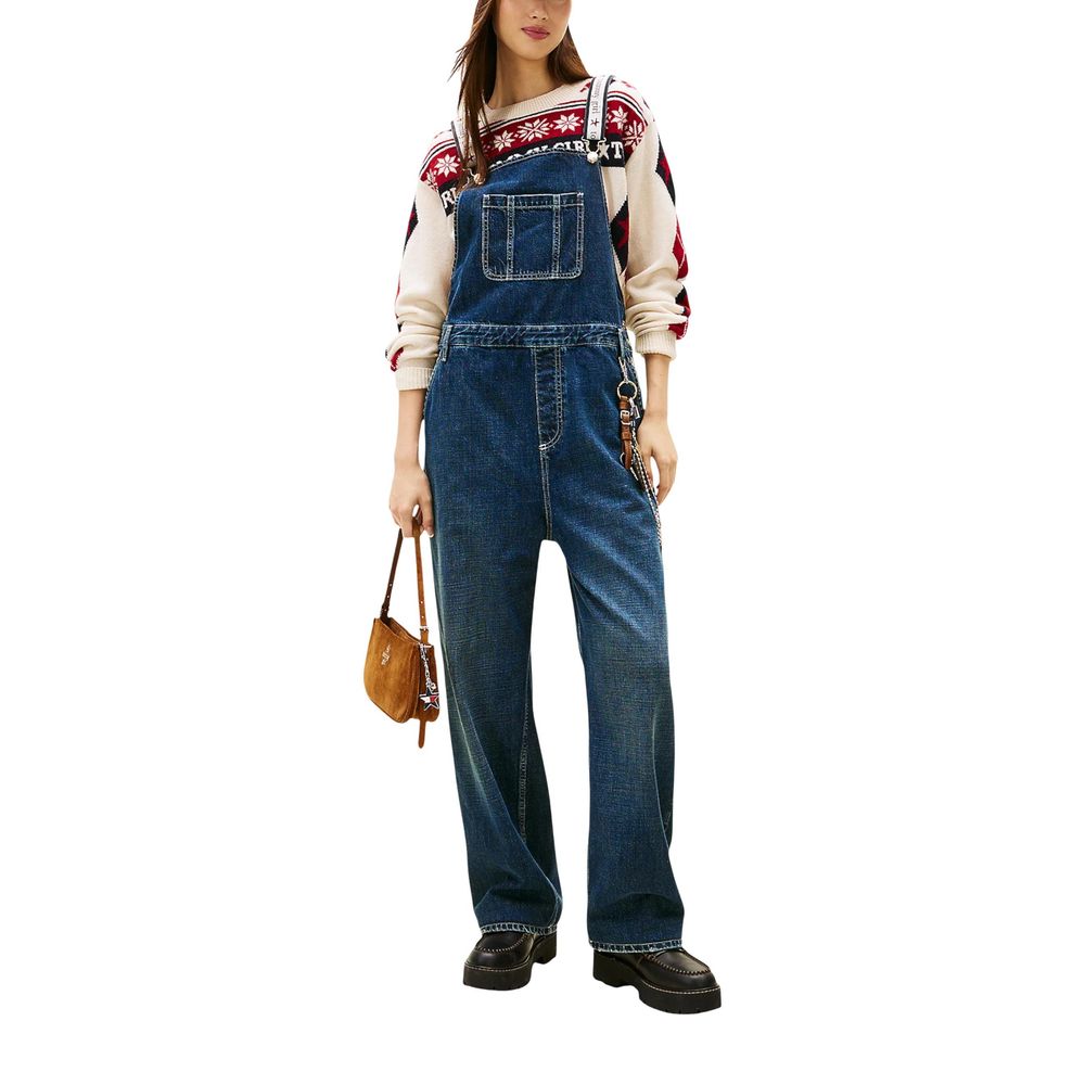 Tommy Hilfiger Jeans Blue Cotton Jumpsuit