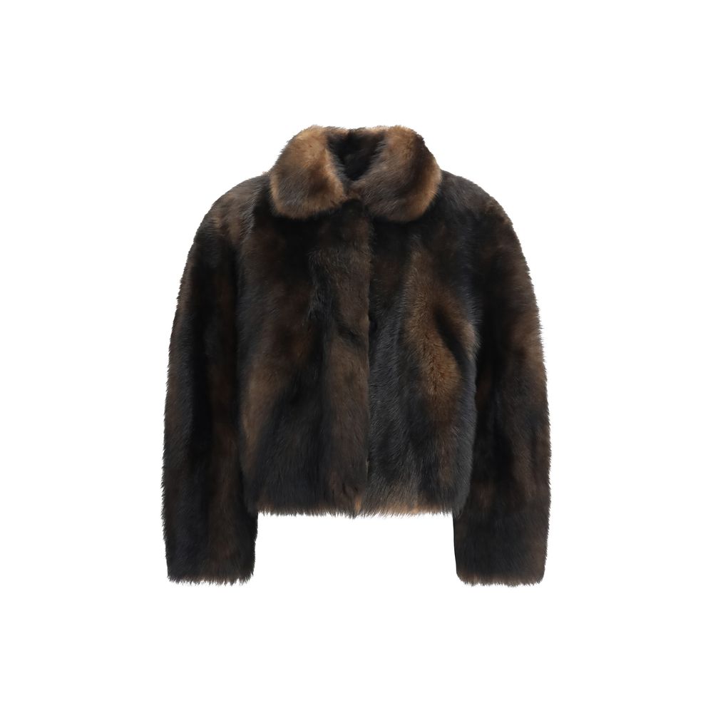 Brunello Cucinelli Brown Lambskin Full-Length Jacket