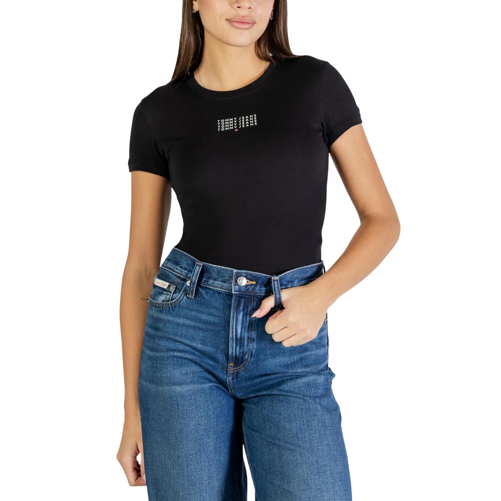 Tommy Hilfiger Jeans Black Recycled Cotton T-Shirt