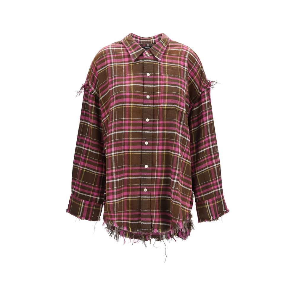 R13 Brown Cotton Shirt
