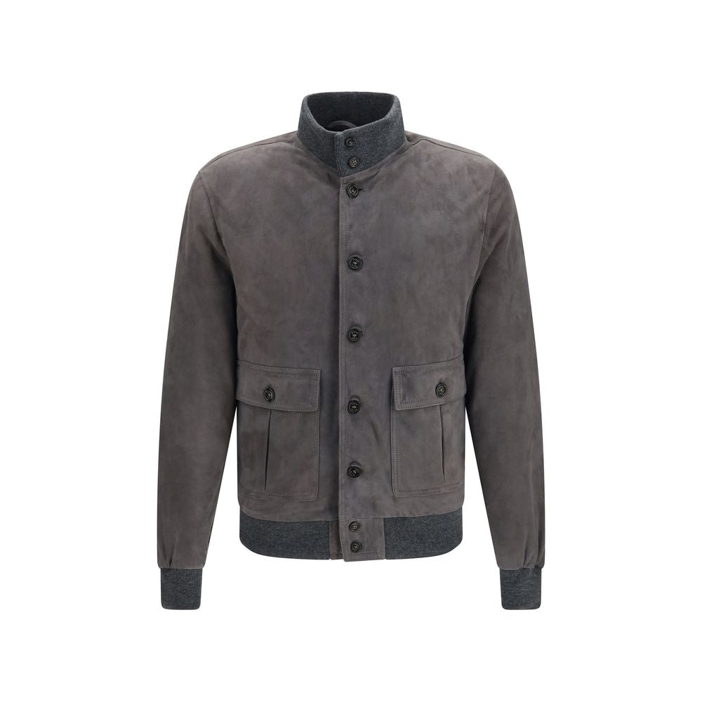 Valstar Brown Calf Leather Bos Taurus Bomber