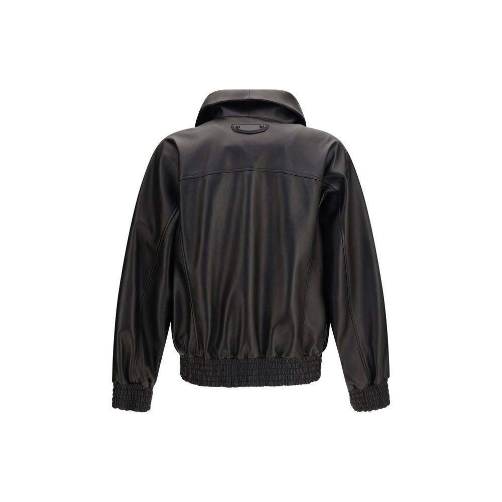 Balenciaga Black Lamb Ovis Aries Leather Jacket