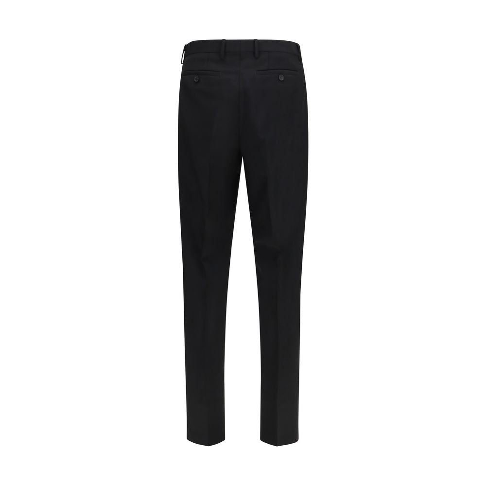 Fendi Black Mohair Dress Pants