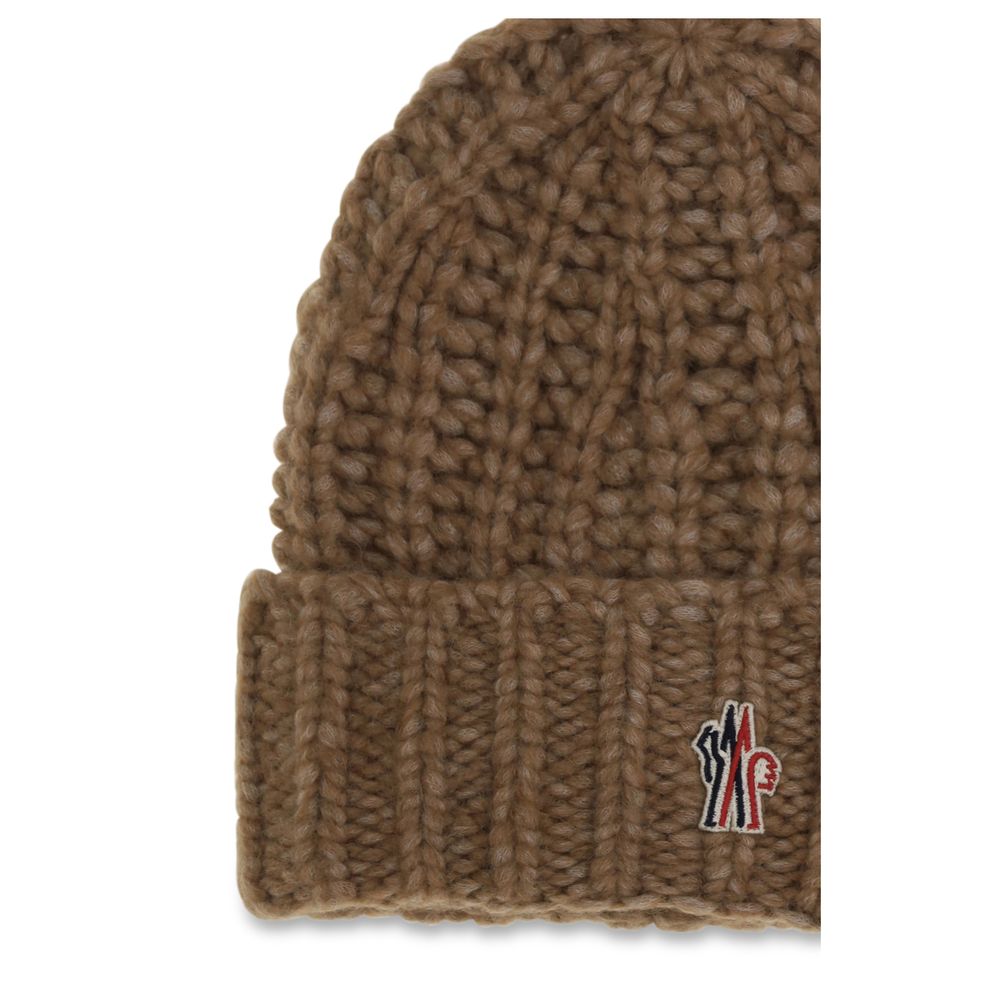 Moncler Grenoble Brown Alpaca Vicugna Pacos Beanie