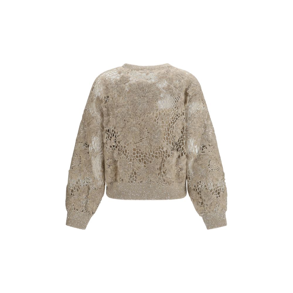 Brunello Cucinelli Beige Mohair Sweatshirt