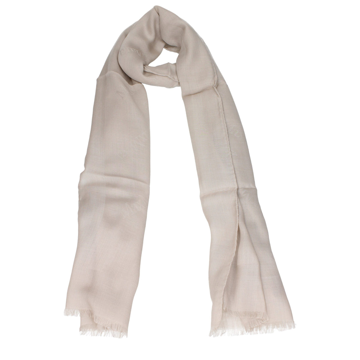 Max Mara Beige Wool Foulard