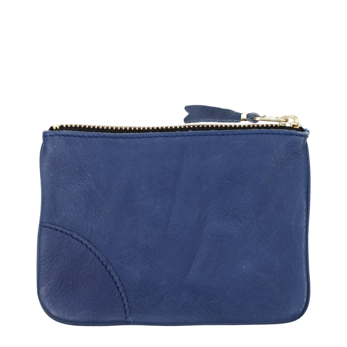 Comme Des Garçons Blue Leather Wallet