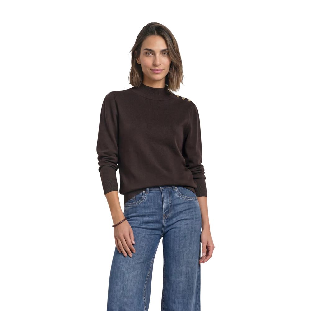 Street One Brown Viscose Sweatshirt