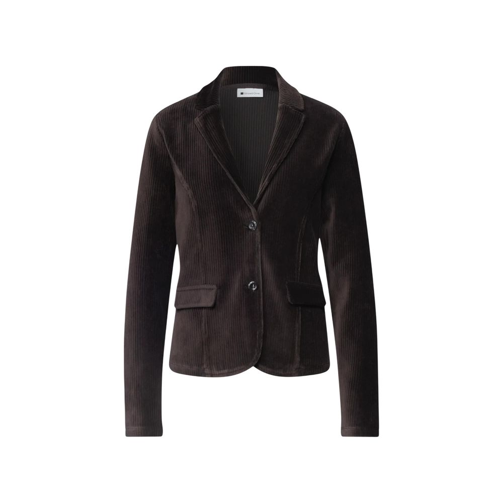 Street One Brown Cotton Blazer