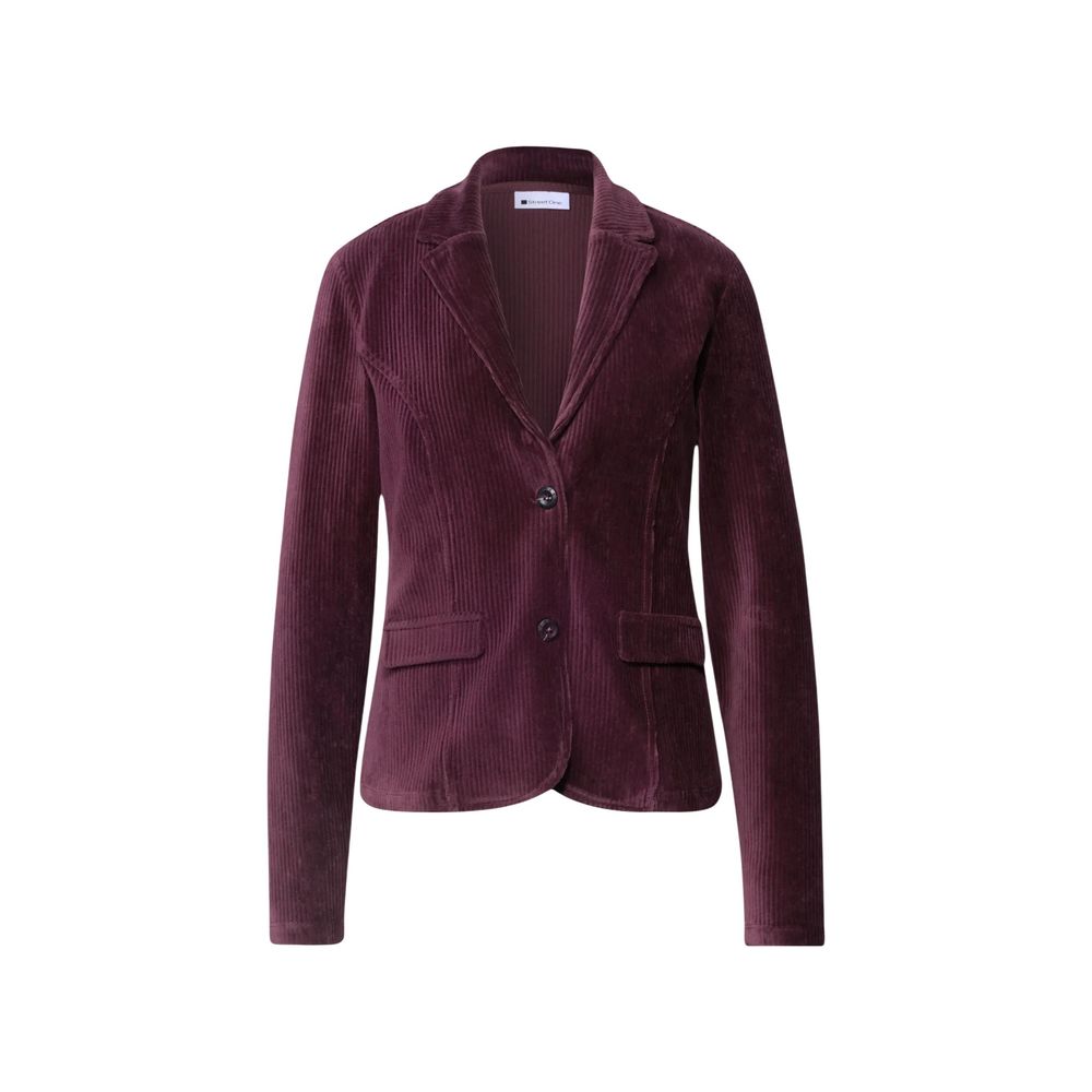 Street One Purple Cotton Blazer