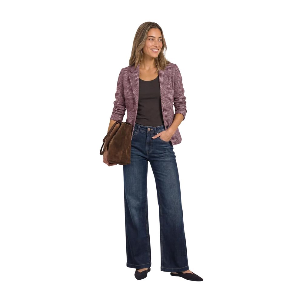 Street One Purple Polyester Blazer