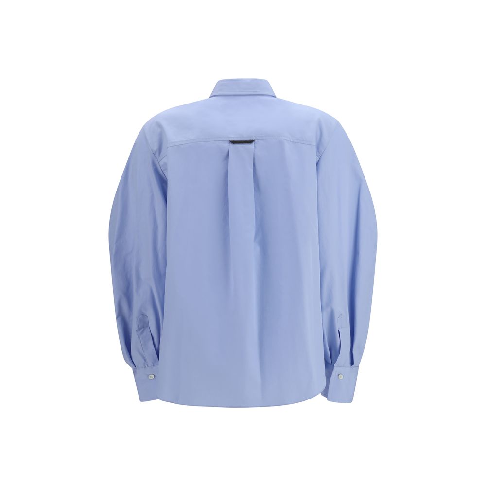 Brunello Cucinelli Blue Cotton Blouse