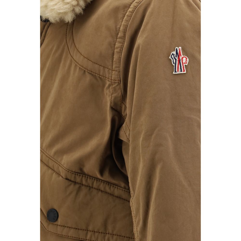 Moncler Grenoble Brown Cotton Bomber