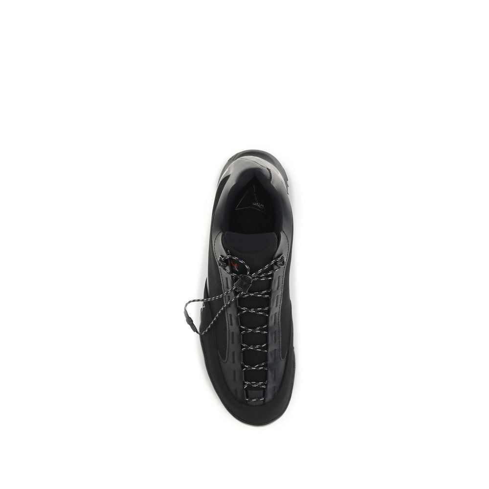ROA Black Nylon Athletic Sneakers