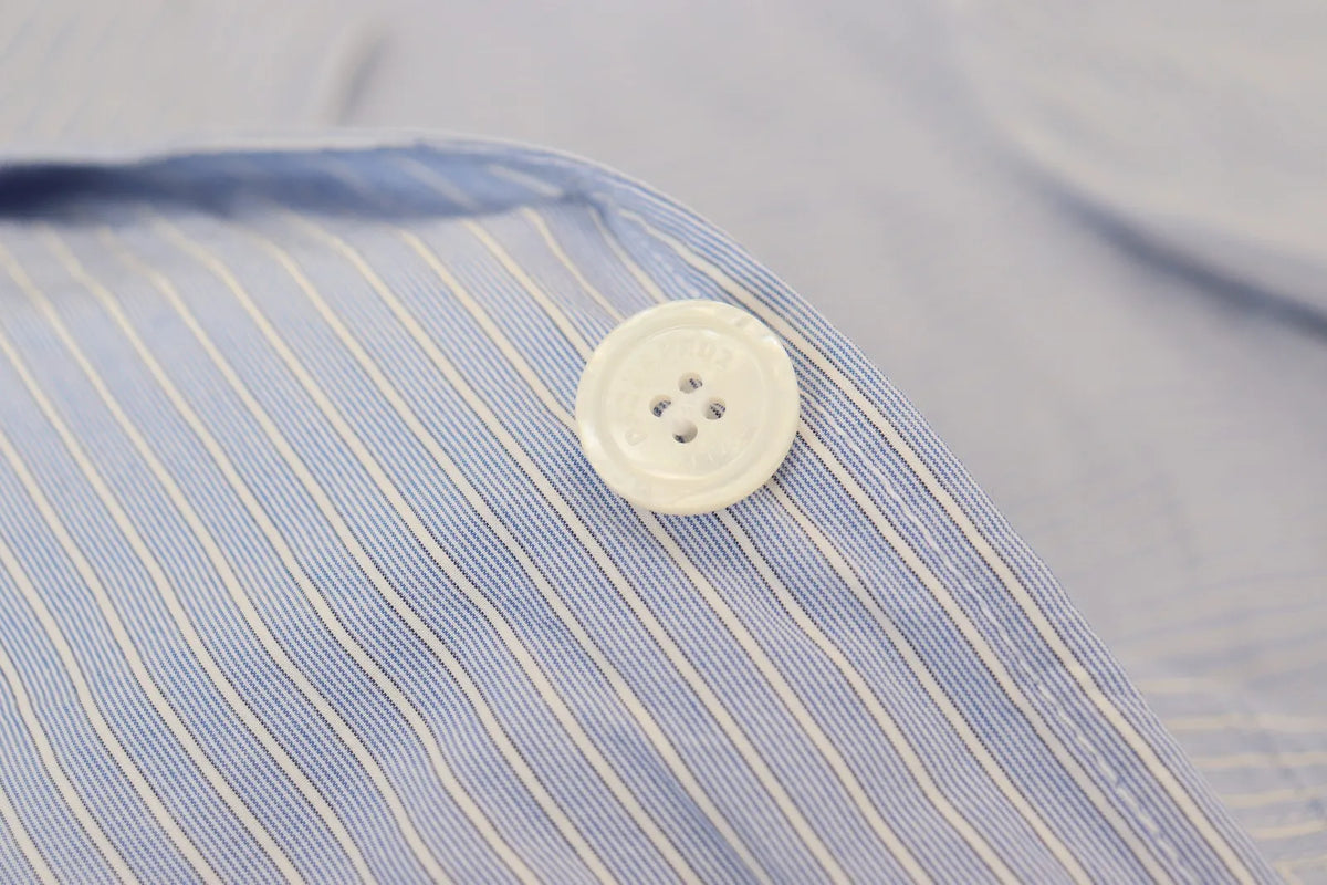 Dsquared² Blue Striped Single Breasted Formal Coat Blazer